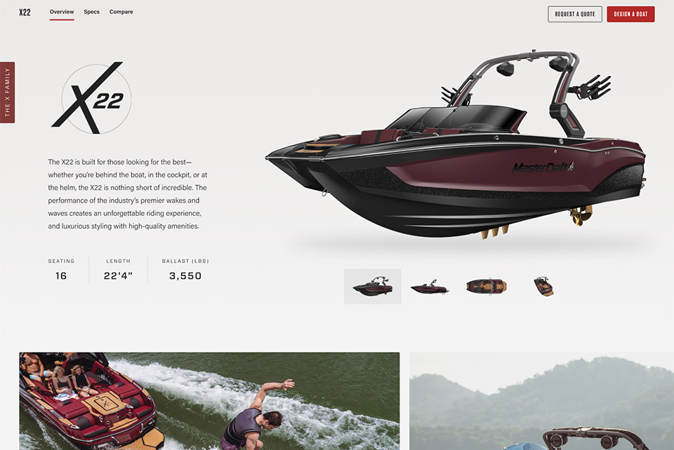 Mastercraft Boats Website